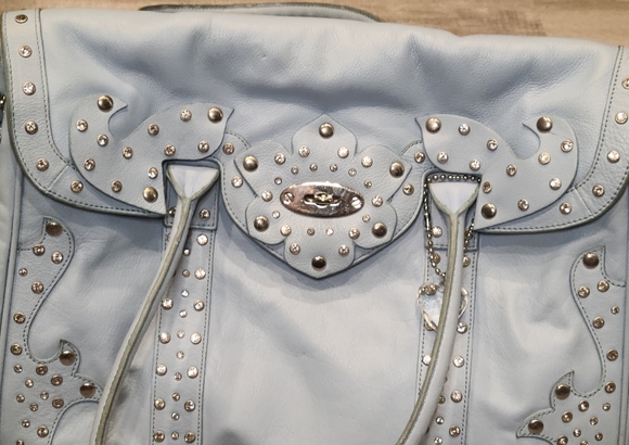 Sparkling crystal powder blue purse LIMITED EDITION - Picture 3 of 6